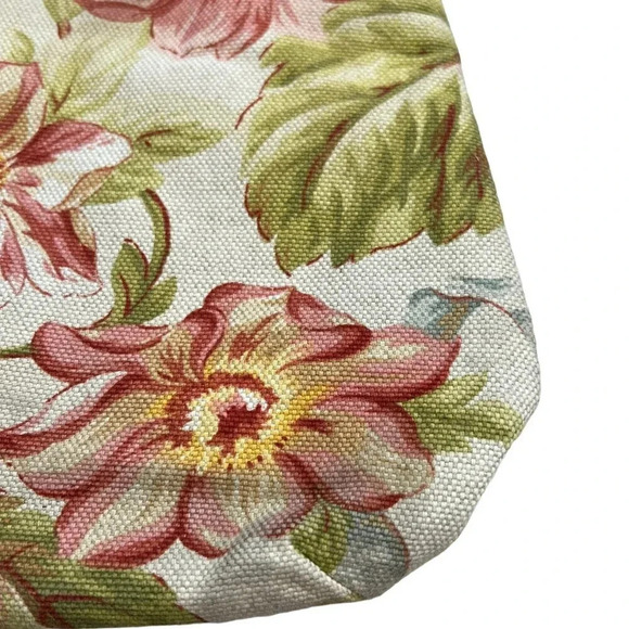 Brighton Green Floral Spring Canvas Leather Vintage Handbag - Picture 3 of 6